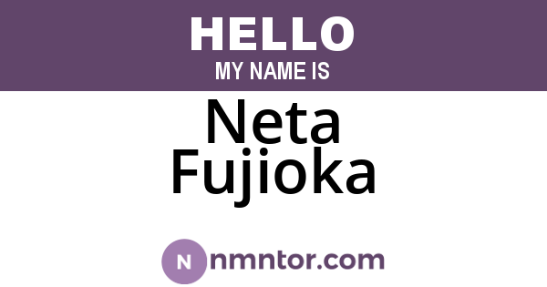 Neta Fujioka