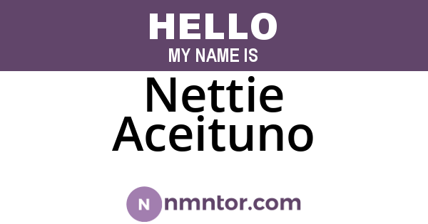 Nettie Aceituno