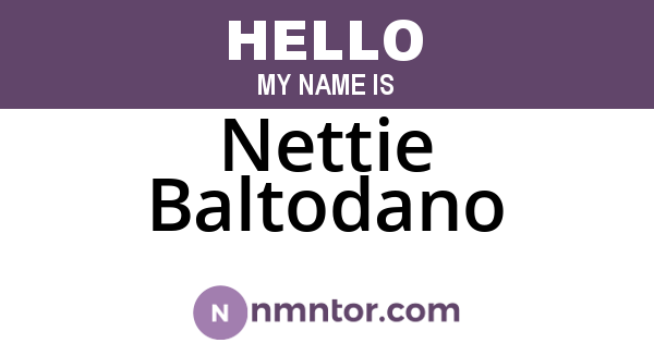 Nettie Baltodano