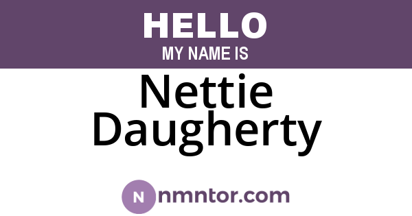 Nettie Daugherty