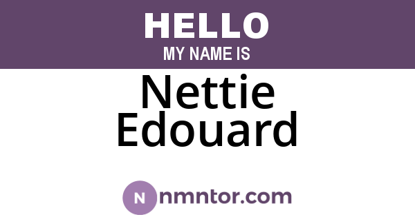 Nettie Edouard