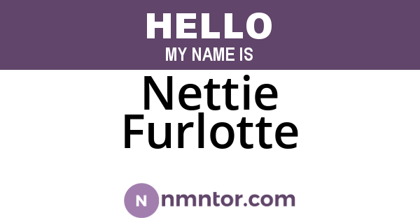 Nettie Furlotte