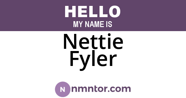 Nettie Fyler