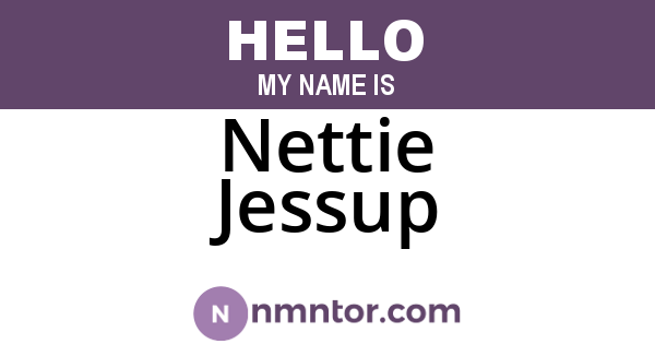 Nettie Jessup