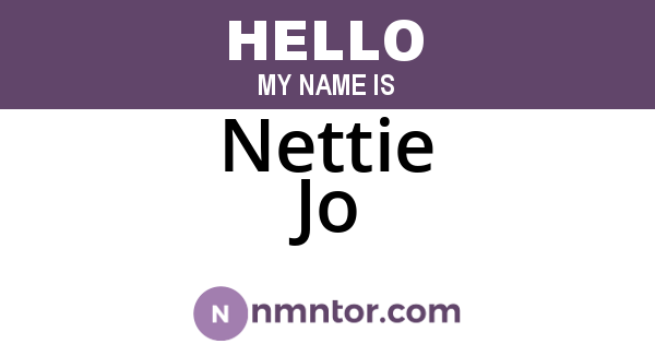 Nettie Jo