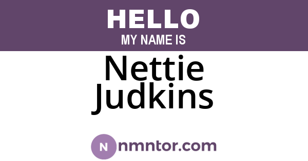 Nettie Judkins