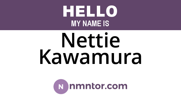 Nettie Kawamura