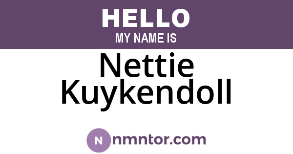 Nettie Kuykendoll
