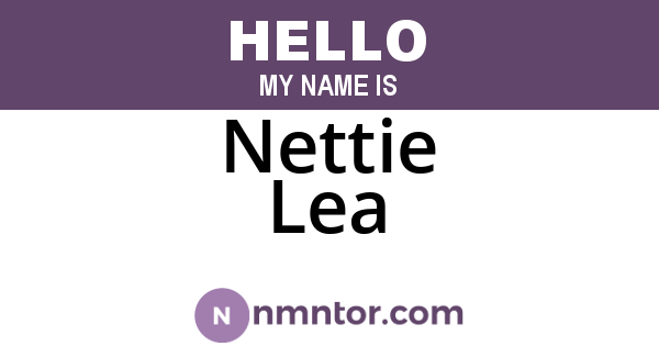 Nettie Lea