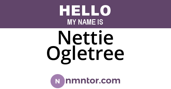 Nettie Ogletree