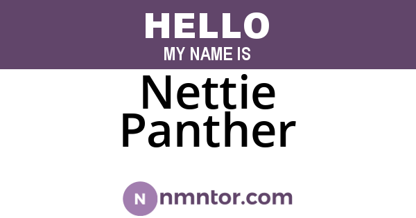 Nettie Panther