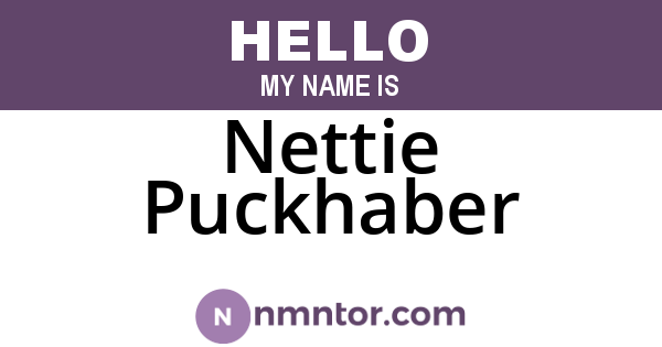 Nettie Puckhaber
