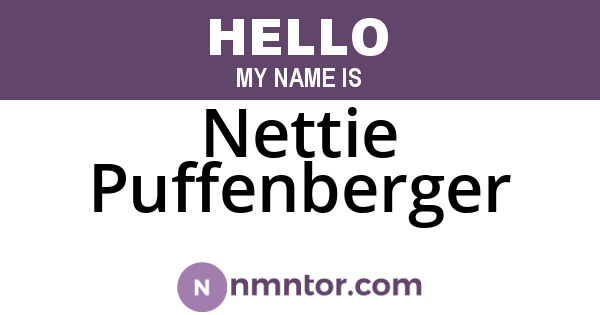 Nettie Puffenberger