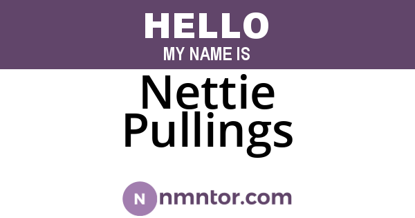 Nettie Pullings