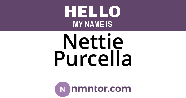 Nettie Purcella