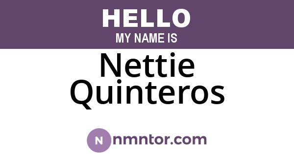 Nettie Quinteros
