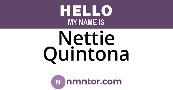 Nettie Quintona