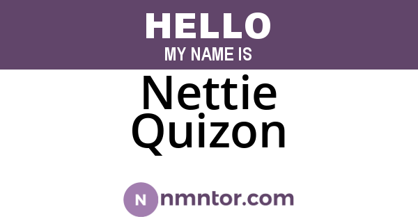 Nettie Quizon