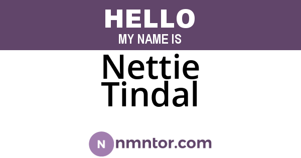 Nettie Tindal