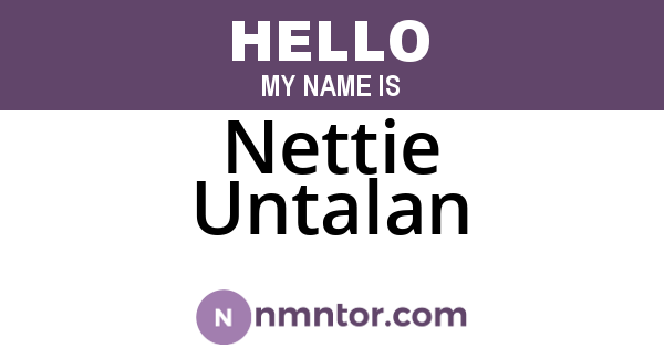 Nettie Untalan