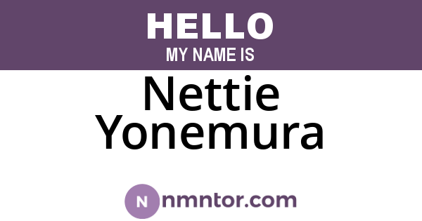 Nettie Yonemura
