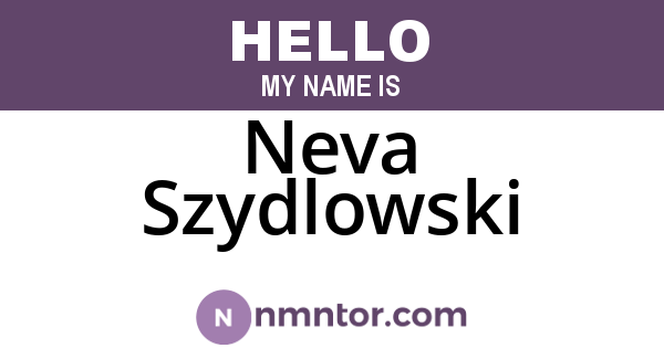 Neva Szydlowski