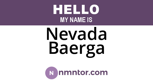Nevada Baerga