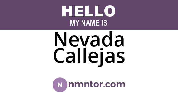 Nevada Callejas
