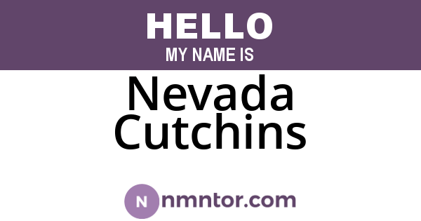 Nevada Cutchins