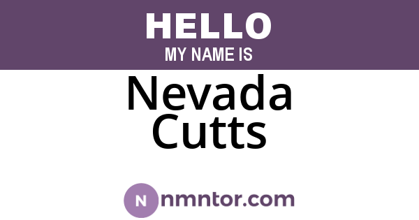 Nevada Cutts