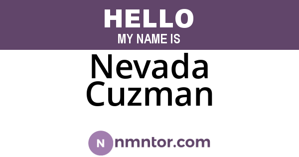 Nevada Cuzman