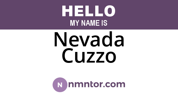 Nevada Cuzzo