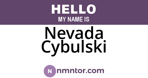 Nevada Cybulski