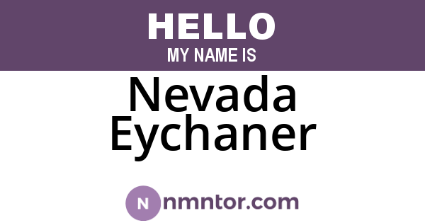 Nevada Eychaner