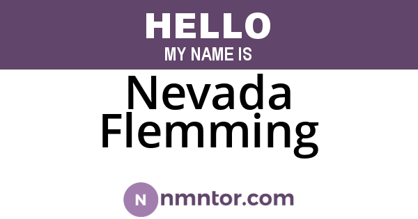 Nevada Flemming