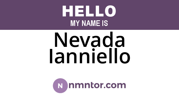 Nevada Ianniello