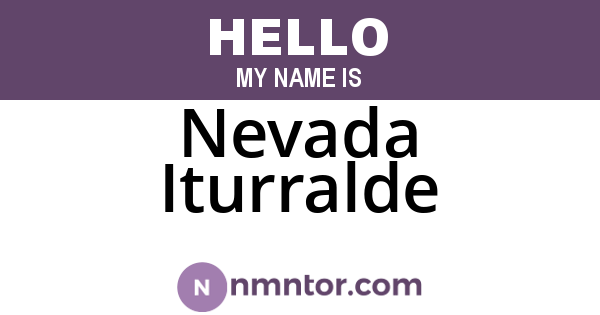 Nevada Iturralde