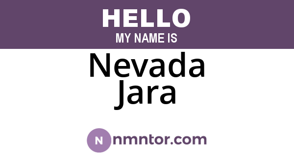 Nevada Jara