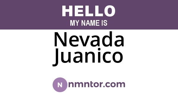 Nevada Juanico