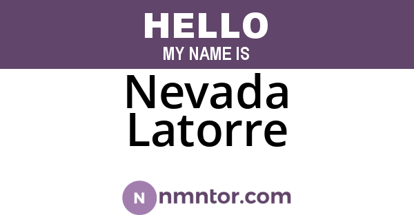 Nevada Latorre