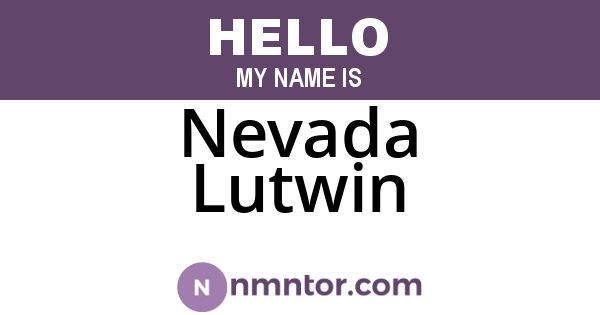 Nevada Lutwin
