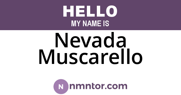 Nevada Muscarello