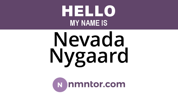 Nevada Nygaard