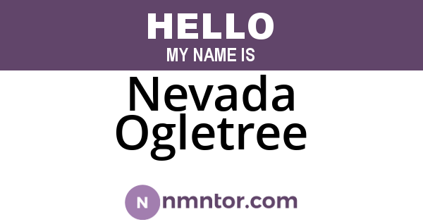 Nevada Ogletree