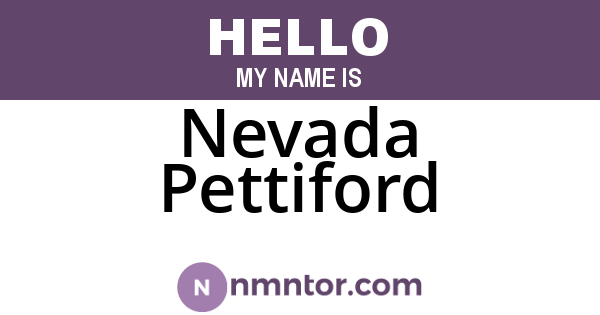 Nevada Pettiford
