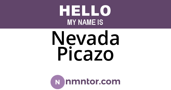 Nevada Picazo