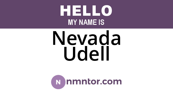 Nevada Udell