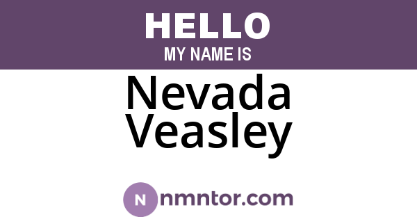 Nevada Veasley