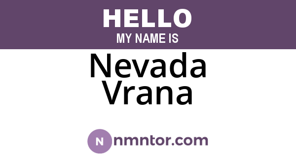 Nevada Vrana