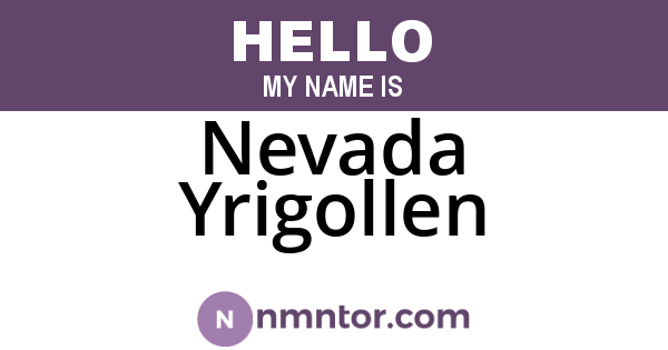 Nevada Yrigollen
